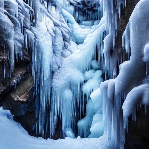 An ice cave
